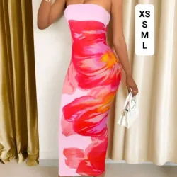 Vestido largo ajustado