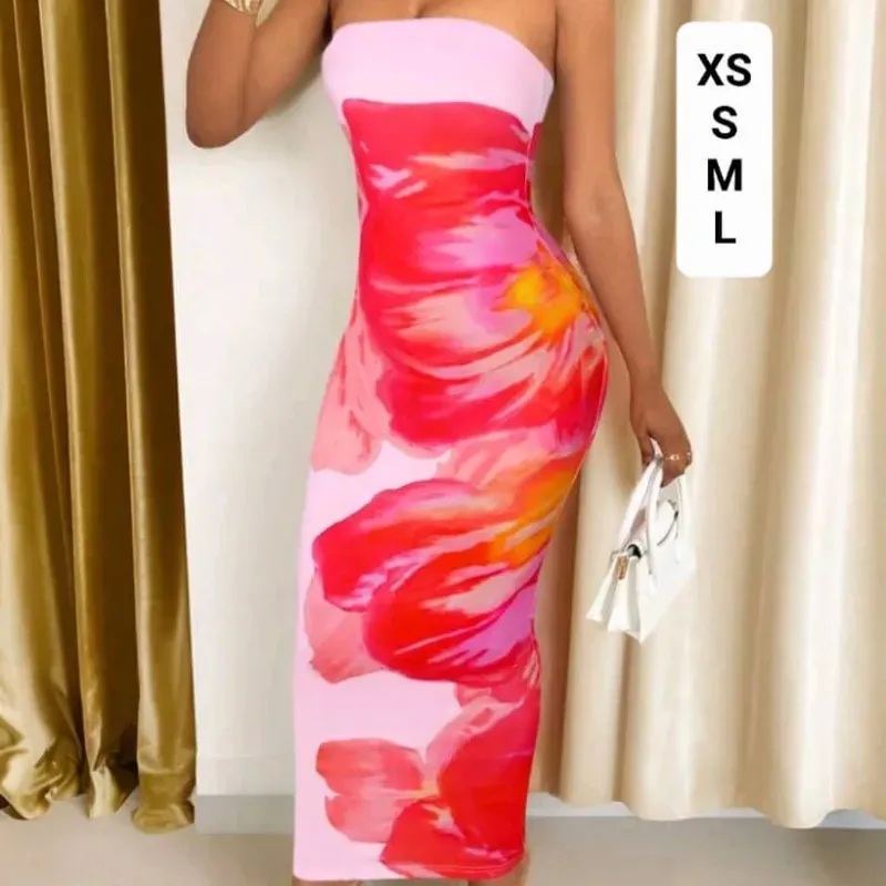 Vestido largo ajustado