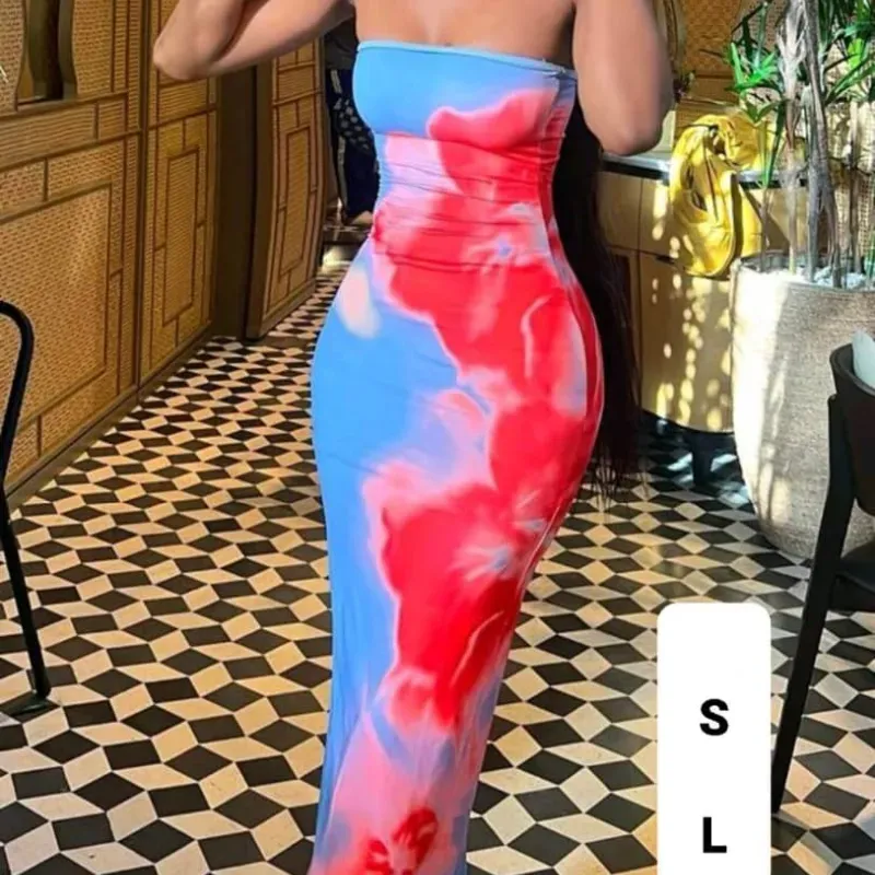 Vestido largo ajustado