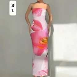Vestido largo ajustado