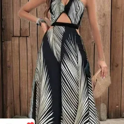 Vestido largo de plumas