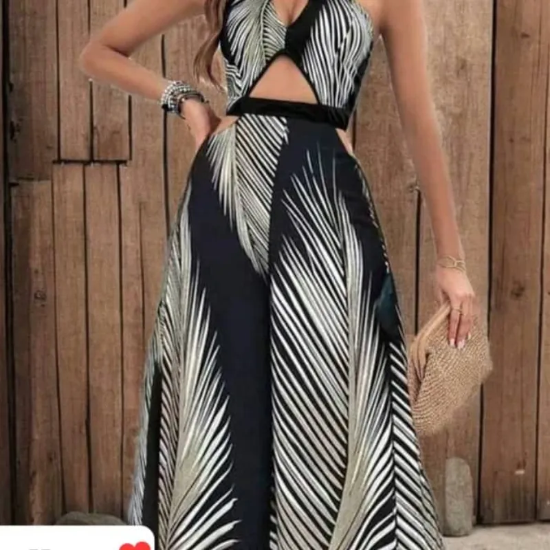 Vestido largo de plumas
