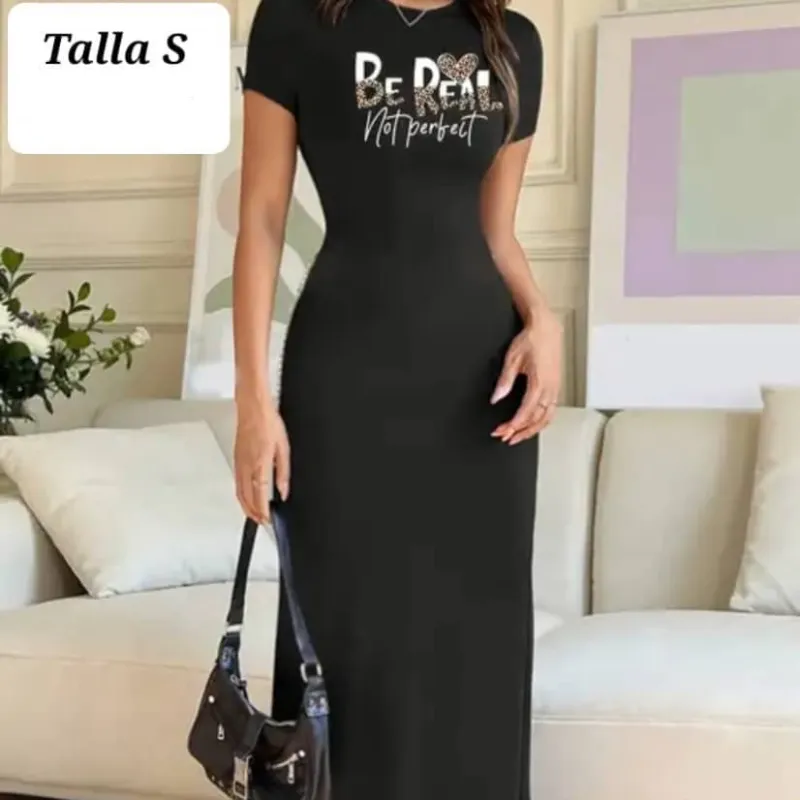 Vestido largo negro