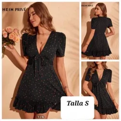 Vestido negro corto