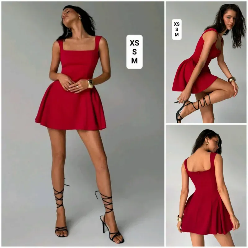Vestido rojo corto