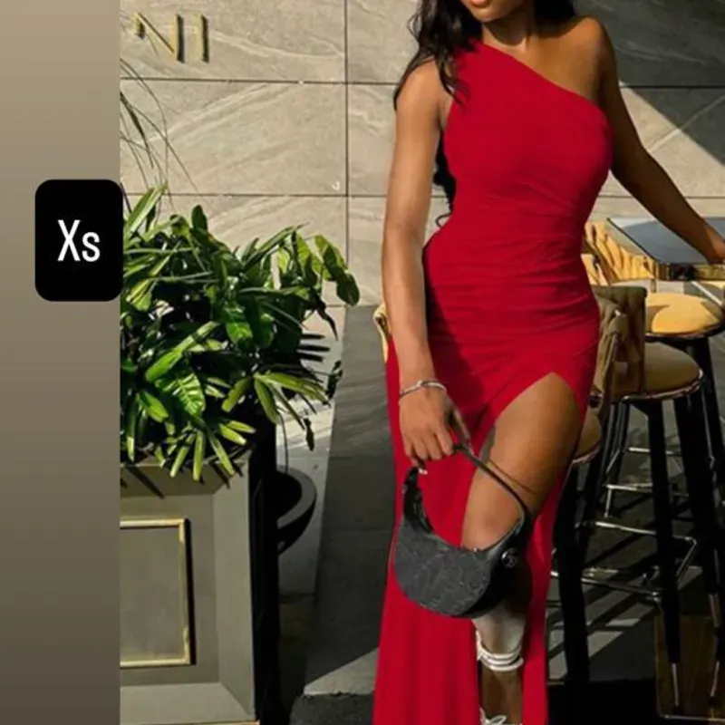 Vestido rojo largo