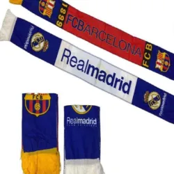 BUFANDAS DE REAL MADRID Y BARCELONA