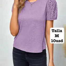 Pullover mangas tejidas y abullonadas