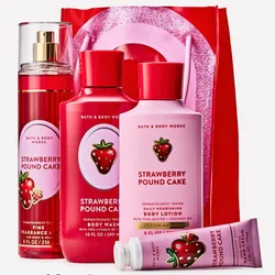 Set de 4 piezas Strawberry Pound Cake en su bolsa