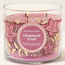 Vela 3 mechas Champagne Toast