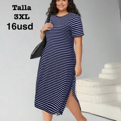 Vestida con apertura en pierna