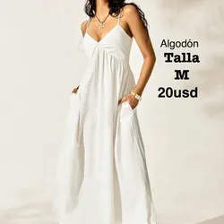 Vestido de algodón de tirantes