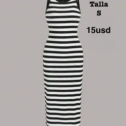 Vestido de rayas por la rodilla entallado