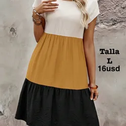 Vestido de tres colores