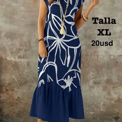 Vestido largo de manga corta para mujer con estampado a rayas, unicolor y bajo en la Bottom