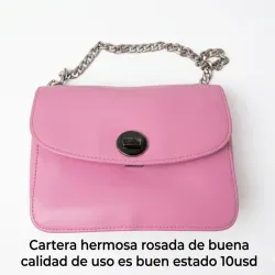 Cartera de uso rosada
