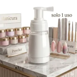 Dispensador de polvo para manicura rusa 1 solo uso