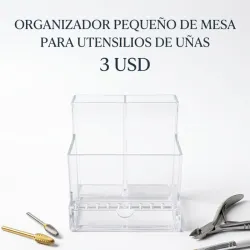 Organizador pequeño transparente de uso