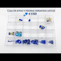 Piedras azules mas caja de regalo