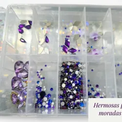 Piedras morada todas + la caja de regalo