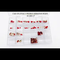 Piedras rojas mas caja de regalo