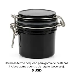 Termo para goma de pestañas de poco uso