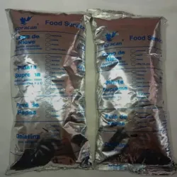 Paquete de 1kg de gelatina sabor fresa y melocotón