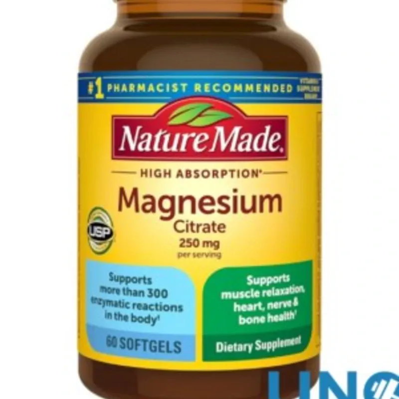 Citrato de magnesio. Nature Made- 60 softgel 250 mg