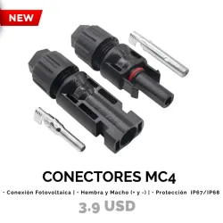 Conector MC4 - Macho + Hembra.