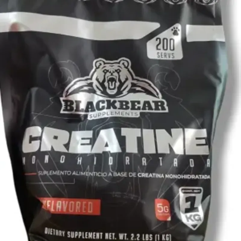 Creatina Monohidratada Blackbear 200 servicio
