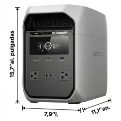 EcoFlow Delta e Clásica 1800W. Con 🚘 incluído. Factura a nombre del Cliente.