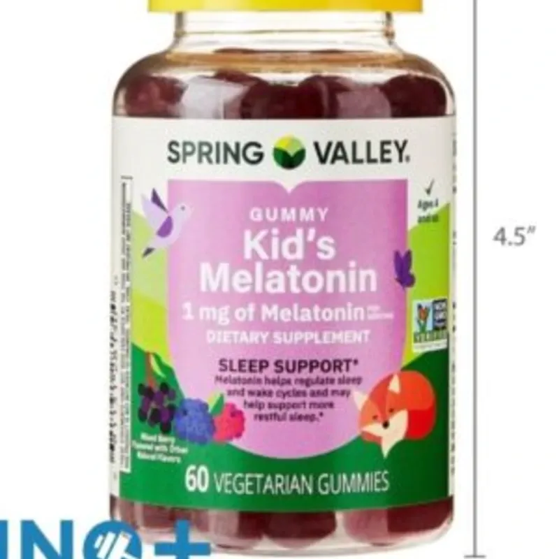 Melatonina para niños Spring Valley 60 gummies.