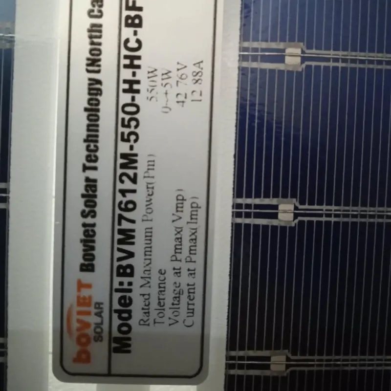 Panel Solar BOVIET 550W Bifacial