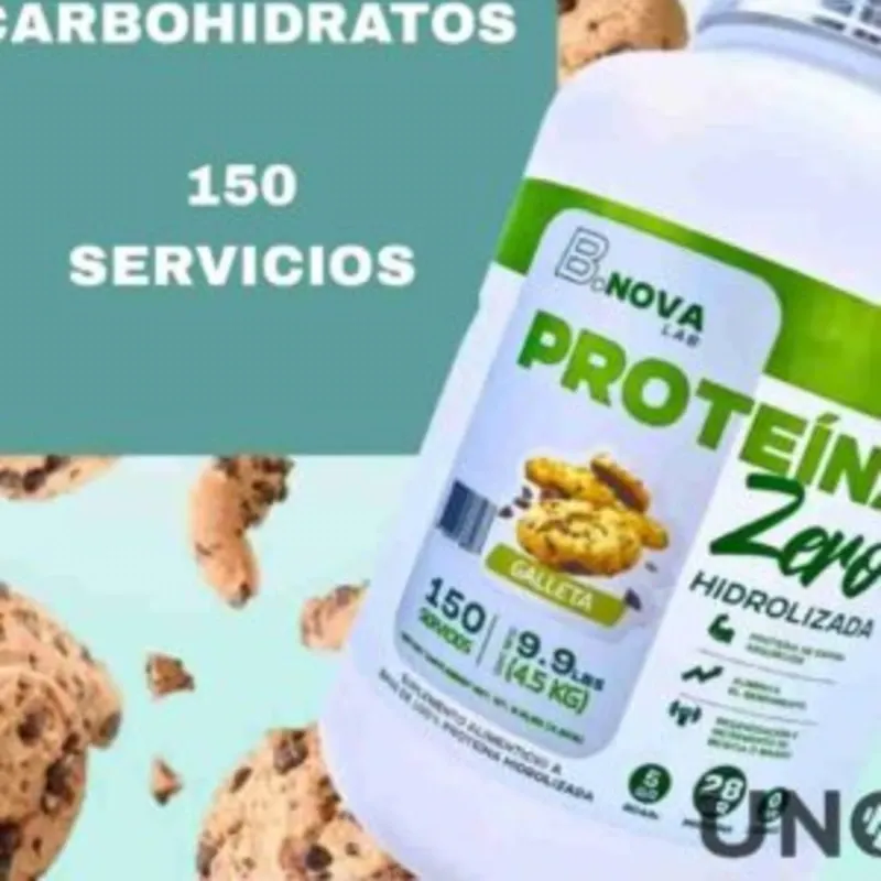 Proteína hidrolizada 150 Servicios. Sabor galleta.