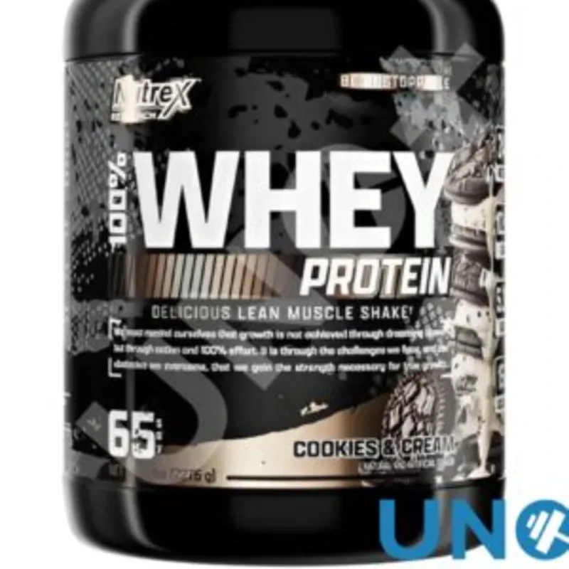 Proteína Nutrex sabores disponibles: Chocolate y Cookies & Cream