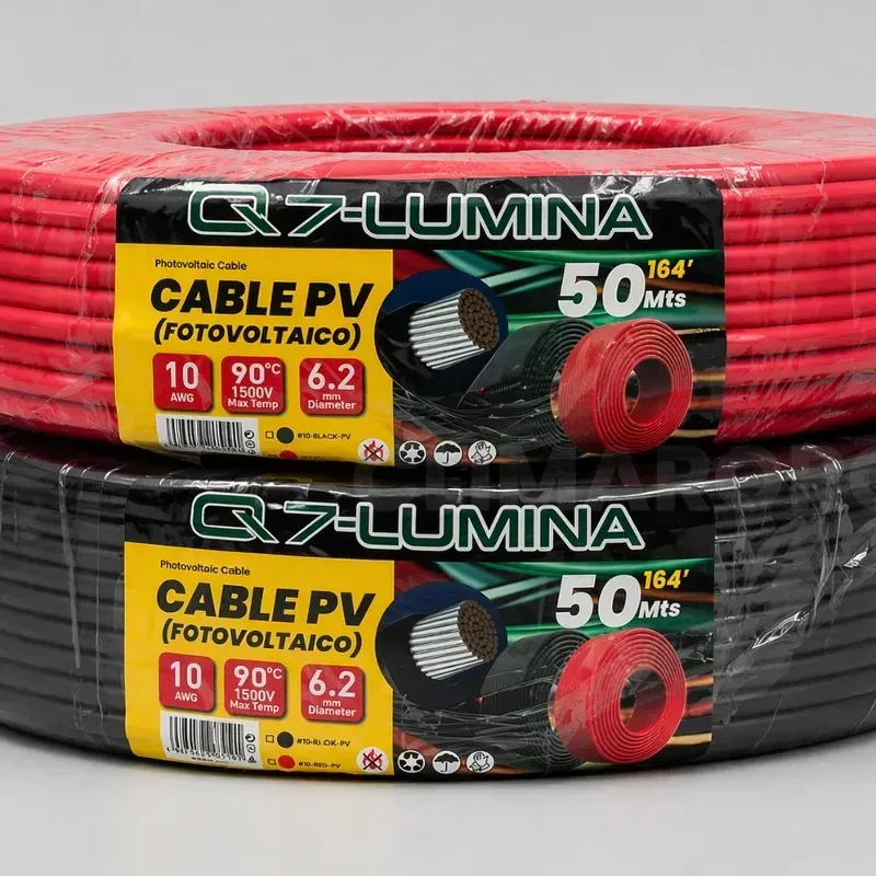 Rollo cable PV Fotovoltaicos Q7- Lumina de calibre 10 AWG