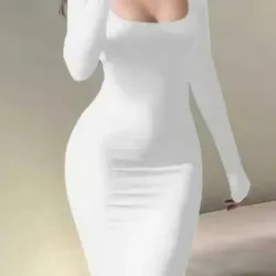 Vestido de mangas largas