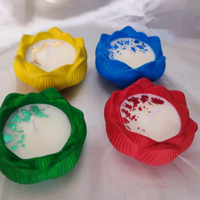 Flor de loto de cera