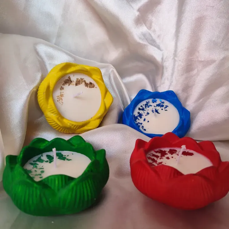 Flor de loto de cera