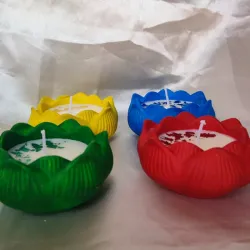 Flor de loto de cera