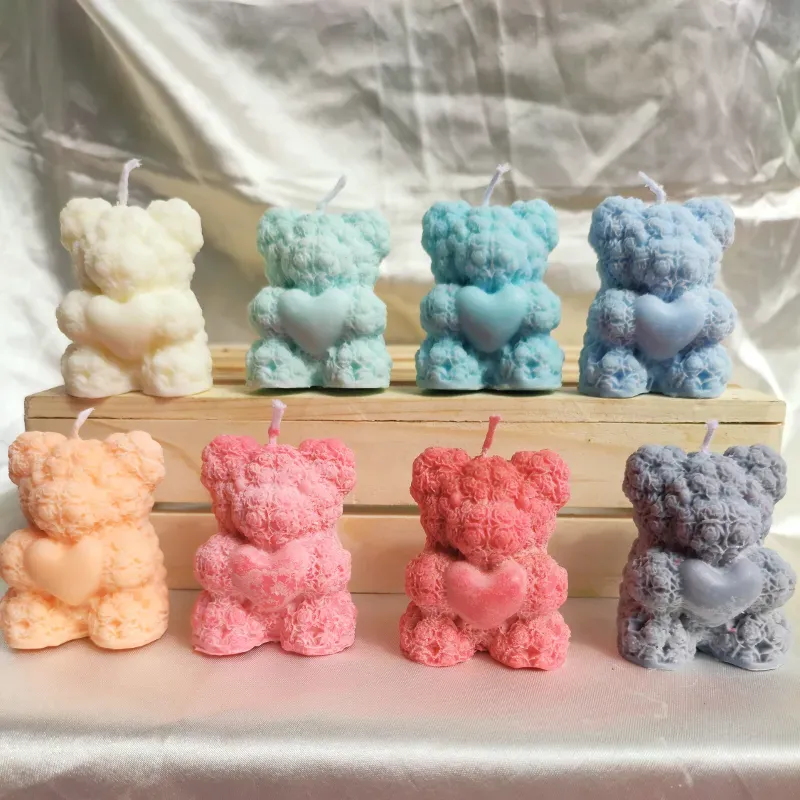 Osito cariñoso de cera 