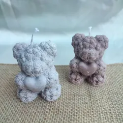 Osito cariñoso de cera 