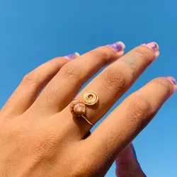 Anillo Espiral+Concha🐚🌀
