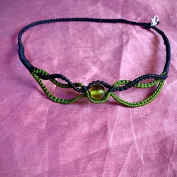 Gargantilla de dos colores 💚🖤