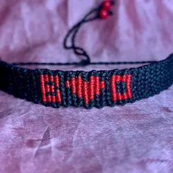 Pulsera en Pareja con letra tejida ❤️❤️