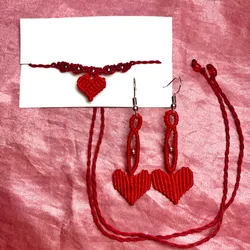 Set de colgante y aretes❤️