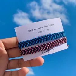  Pulsera CHEVRON🩷💙