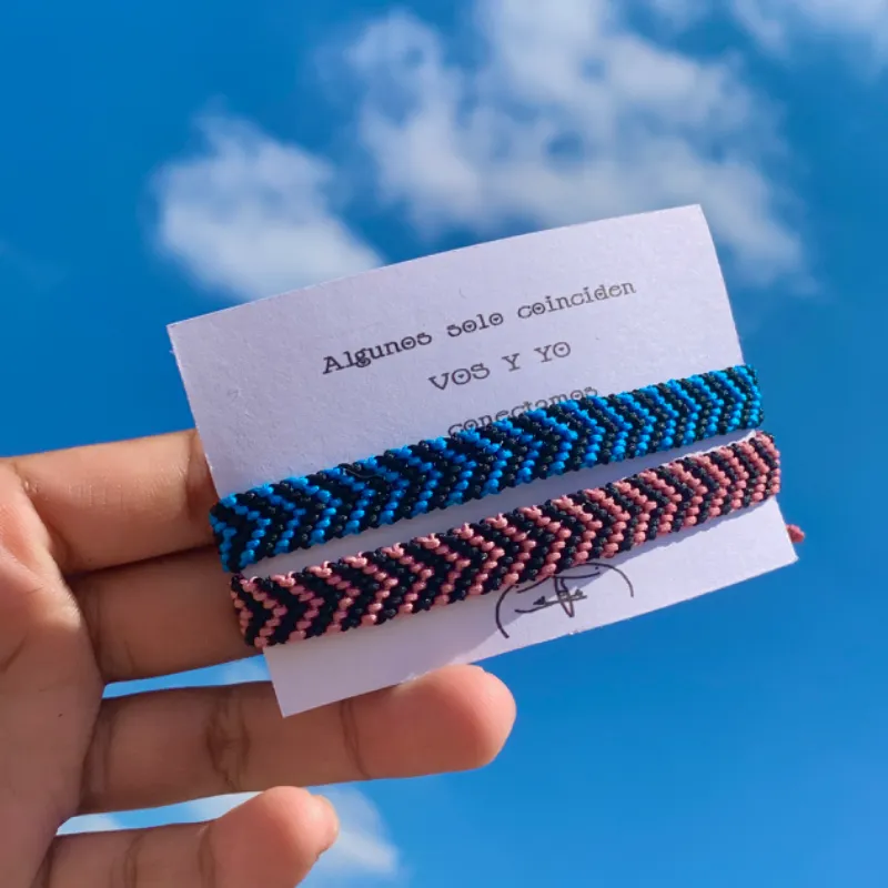  Pulsera CHEVRON🩷💙
