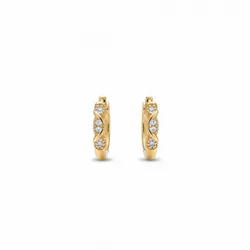 Argollas sencillas con piedras