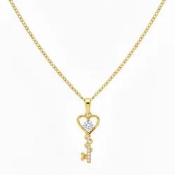 Cadena con dije de llave